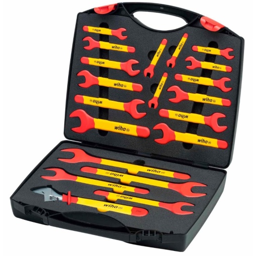Set 20 chei fixe simple izolate la 1000V WIHA, 6-32 mm