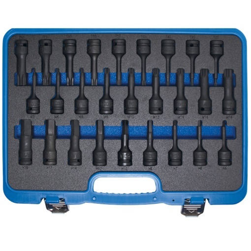Set 27 piese BGS varfuri de impact, torx + imbus + ZXN, antrenare 1/2"