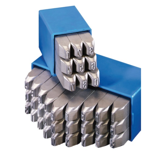 Set 27 poansoane litere mari HEIDENPETER 6 mm SKL