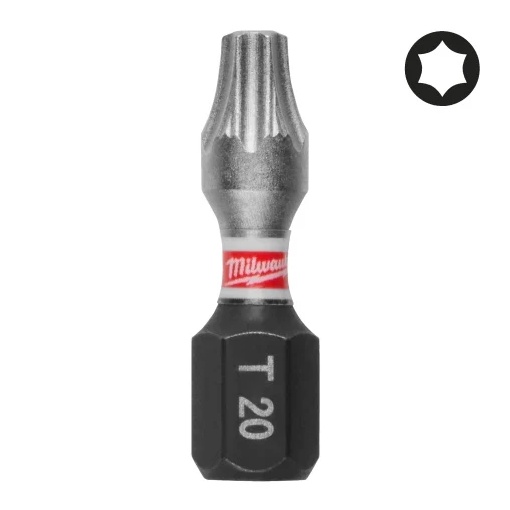 Set 3 biti de impact Milwaukee Shockwave Impact Duty™, TX20x25mm