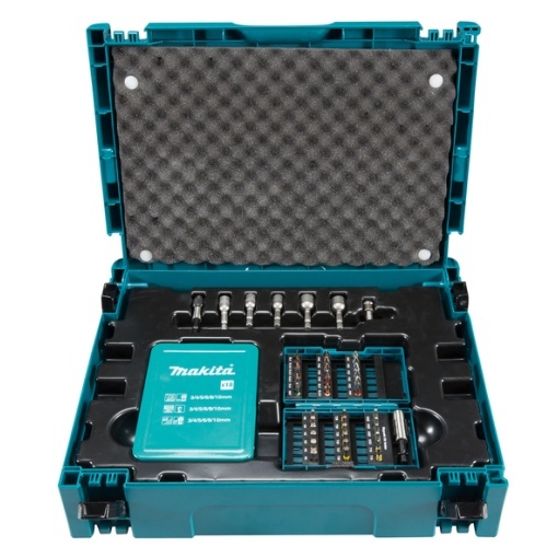 Set 62 piese Makita accesorii biti, tubulare si burghie