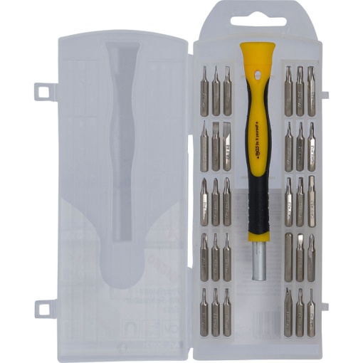 Set BGS 31 varfuri de precizie + maner rotativ, tip BG-20831