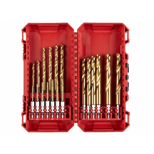Set burghie metal 19 buc 2-10 mm cu coada HEX SHOCKWAVE™ 4932499763 Milwaukee