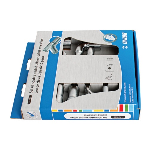 Set de chei pipa in cutie de carton 6 PIESE 8-19 mm