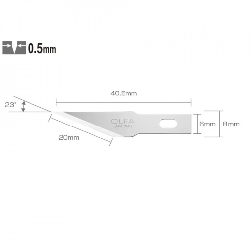 Set KB4-S/100 - lame japoneze decoratiuni, 100 bucati, Olfa