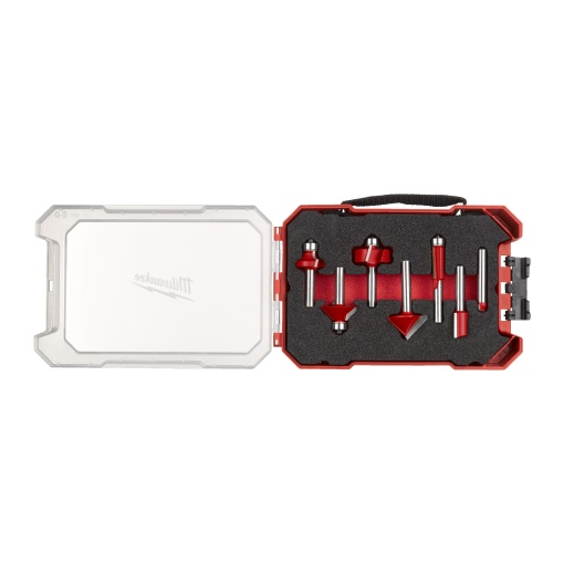 Set mixt de 7 freze Milwaukee tija 8mm, cu doua taisuri