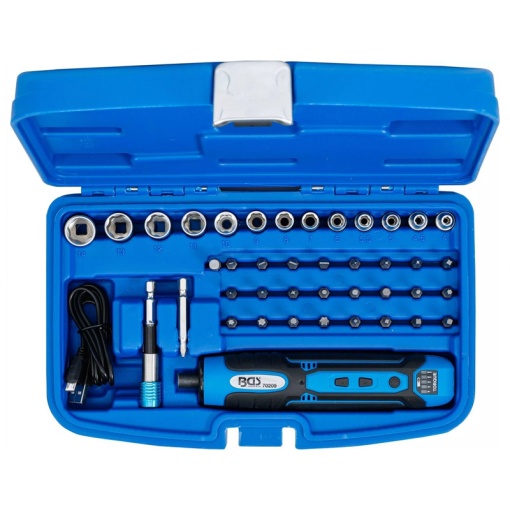 Set surubelnita electrica cu acumulator integrat BGS 3.6V, 1.5 Ah, biti si chei tubulare