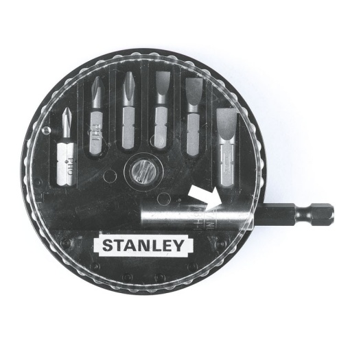 Stanley 1-68-735 Set 6 biti PZ 25 mm + adaptor magnetic 1/4"