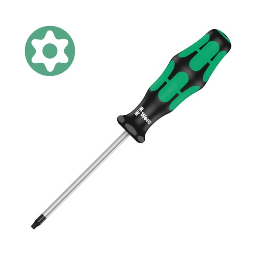 Surubelnita Wera 367 TORX BO TX10 A 80 mm , Kraftform Plus, protectie anticoroziva, securitate cu pin central