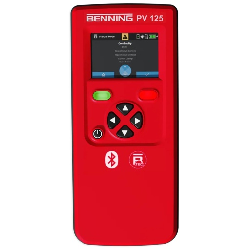 Tester instalatii fotovoltaice PV125 (inlocuitorul lui PV1-1 si PV3), BENNING