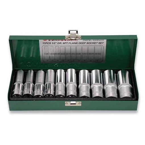 Trusa 11 piese chei tubulare Jonnesway 1/2" 6 laturi lungi