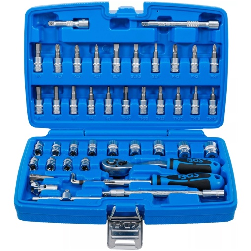 Trusa 46 piese chei 1/4" + varfuri