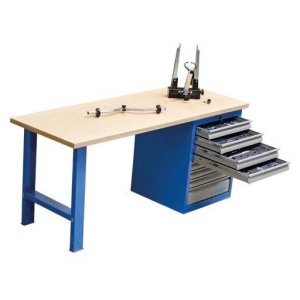 2600A Banc de lucru echipat pentru atelier service biciclete / 166 piese - 628677
