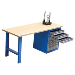 2600B Banc de lucru echipat pentru atelier service biciclete / 166 piese - 628611