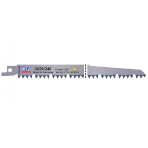 3029/240 Panza HCS/CV pentru fierastrau sabie pentru lemn / 100 bucati, DIM 240 x 19 x 1.27 mm
