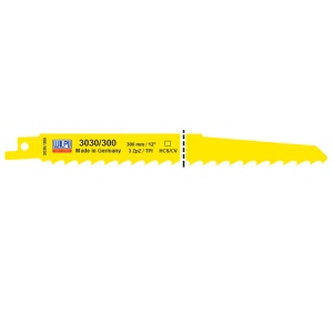 3030/225/300 Panza HCS/CV pentru fierastrau sabie pentru lemn / 5 bucati, DIM 300 x 19 x 1.27 mm