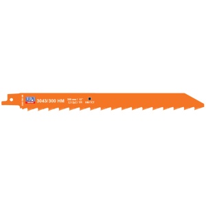 3043/300 HM Panza HM/T.C.T. pentru fierastrau sabie pentru materiale de constructii, DIM 300 x 20 x 1.2 mm