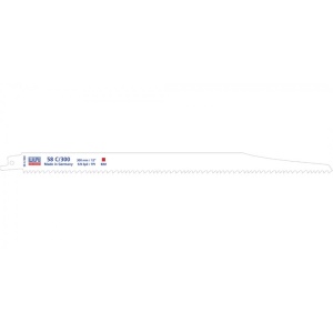 58 C/300 Panza Bi-Metal pentru fierastrau sabie pentru lemn si lemn cu cuie / 5 bucati, DIM 300 x 19 x 1.27 mm