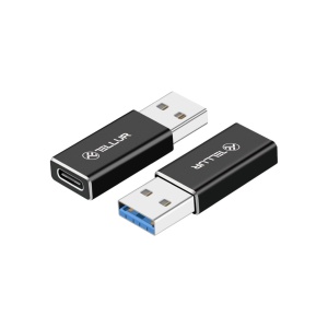 Adaptor Tellur USB-A (tată) la USB-C (mamă), aluminiu - Img 2