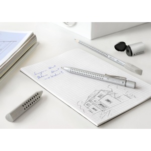 Ascuțitoare plastic simplă cu container mini grip 2001 gri Faber-Castell - Img 7