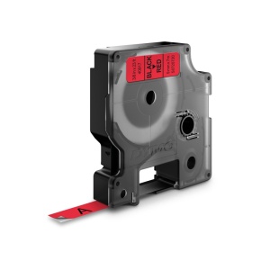 Banda etichete DYMO LabelManager D1 9mm x 7m negru rosu S0720720 40917