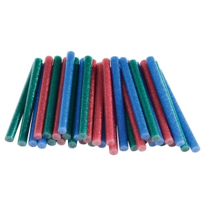 Baton silicon cu sclipici Rapid (verde, rosu, albastru), Universal, O7mm x 90mm, baza EVA, 36 buc blister 5001424 - Img 3