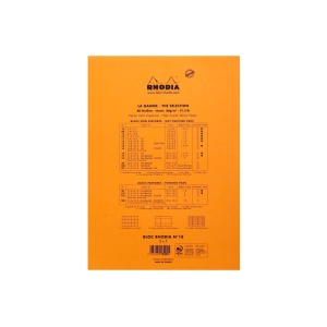 Blocnotes A4, capsat, 80 file, N°18, Rhodia Basic, orange - Img 3