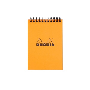 Blocnotes A6, spirală, 80 file, Rhodia Classic, orange