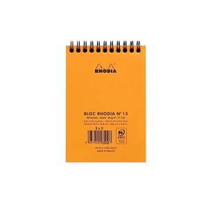 Blocnotes A6, spirală, 80 file, Rhodia Classic, orange - Img 3