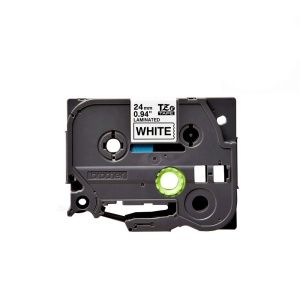 Brother TZE251 etichete originale laminate 24mm x 8m, negru pe alb, P-Touch TZe-251 - Img 1