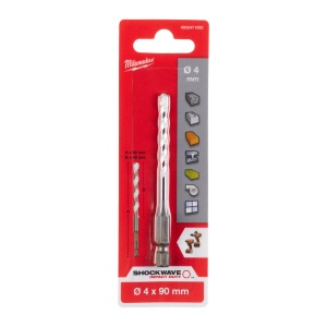 Burghie multimaterial Milwaukee (Lungime totală (mm): 90, Lungime activă (mm): 45, Ø (mm): 4) - Img 2