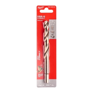 Burghie RED COBALT pentru metal - DIN 338 Milwaukee Ø 12x101x151 mm - blister 1 buc - Img 2