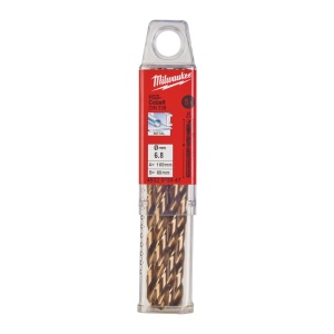 Burghie RED COBALT pentru metal - DIN 338 Milwaukee Ø 6.8x69x109 mm - set 5 buc - Img 2
