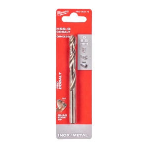 Burghie RED COBALT pentru metal - DIN 338 Milwaukee Ø 8.5x75x117 mm - blister 1 buc - Img 2