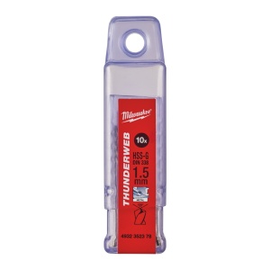 Burghiu metal MILWAUKEE THUNDERWEB - DIN 338 Ø 1.5x18x40 mm - set 10 buc - Img 2