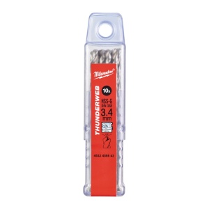 Burghiu metal MILWAUKEE THUNDERWEB - DIN 338 Ø 3.4x39x70 mm - set 10 buc - Img 2
