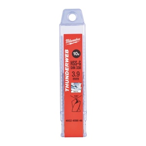 Burghiu metal MILWAUKEE THUNDERWEB - DIN 338 Ø 3.9x43x75 mm - set 10 buc - Img 2