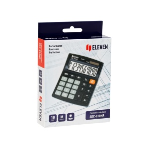 Calculator de birou 10 digiți, 124 x 102 x 25 mm, Eleven SDC-810NR - Img 6