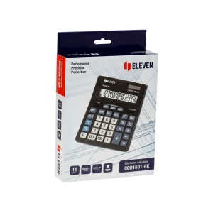 Calculator de birou 16 digiți, 205 x 155 x 35 mm, Eleven CDB1601-BK - Img 6