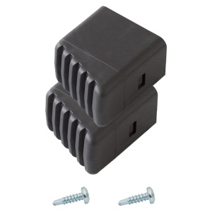 Capace negre pentru scari CORDA/MONTO, 33 x 20mm (spate) - Img 2