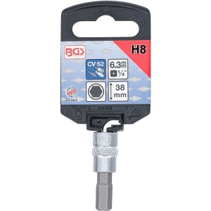 Capat cheie tubulara 1/4" cu varf imbus, 8 mm - Img 3