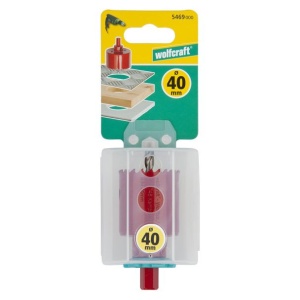 Carota bimetal Wolfcraft 54690000, diametru D 40 mm, adancime de taiere 40 mm - Img 2