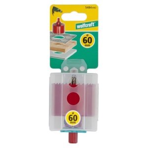 Carota bimetal Wolfcraft 5484000, diametru D 60 mm, adancime de taiere 40 mm - Img 2