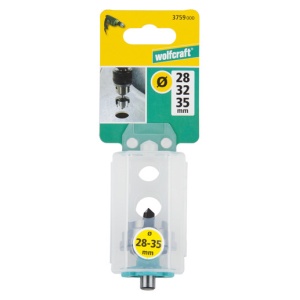 Carota in trepte Wolfcraft 3759000, special pentru instalatii din fibra de sticla D 28, 32, 35 mm - Img 4