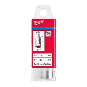 Carote HSS 30 mm Milwaukee (Lungime totală (mm): 30, Ø (mm): 13) - Img 2