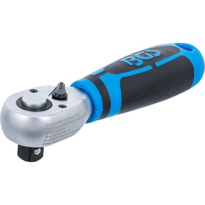 Cheie cu clichet reversibila 1/2", 170 mm, dantura fina, BGS STUBBY