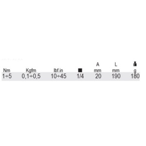 Cheie dinamometrica, actionare 1/4", 1-5Nm 605E/5 - Img 2