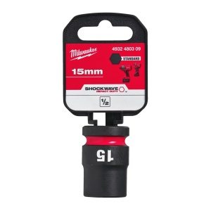 Cheie tubulara de impact 1/2" MILWAUKEE SHOCKWAVE™ IMPACT DUTY 15 mm L38mm - Img 2