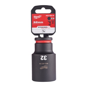 Cheie tubulara de impact Milwaukee 1/2" SHOCKWAVE™ IMPACT DUTY - lungi 32mm L78mm - Img 2