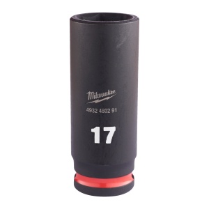 Cheie tubulară de impact MILWAUKEE SHOCKWAVE™ IMPACT DUTY, 3/8" IMPACT SOCKET DEEP 17mm L65mm - Img 1